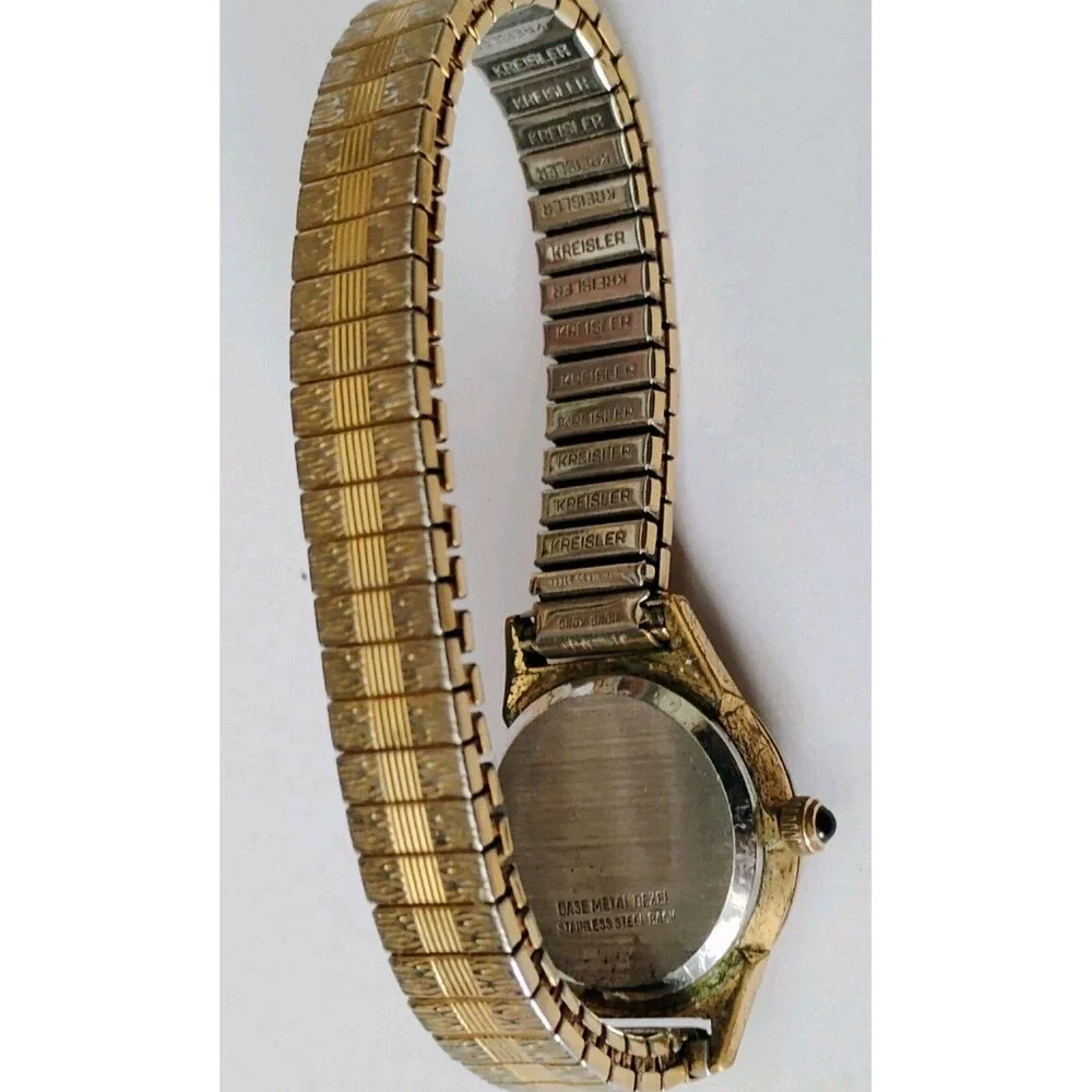 Vintage Helbros IAMAW Machinists Aerospace Union Women's Gold Tone Watch